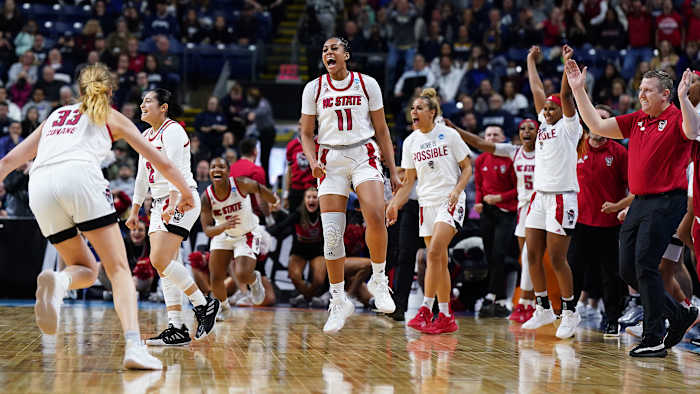 NC State celebrates its Elite Eight berth